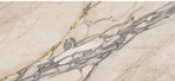 Calacatta marble slab with bold veining over a luminous white background