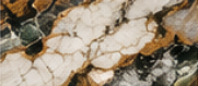 Patagonia quartzite slab with dramatic mineral formations and translucency